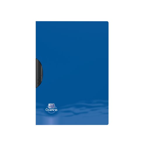 JD46972 | This A4 Oceanis presentation folder is perfect to file unpunched documents. Thanks to the clip closure, files or reports are inserted in one gesture and the sheets are well maintained. This clip file can contain approximately 25 sheets of A4 paper and is supplied in black. The Oceanis range helps to reduce the amount of plastic waste thrown into the oceans and preserves fossil resources to reduce CO2 emissions by 90%. Supplied in blue.