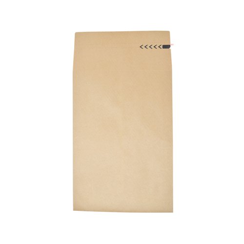 Ideal for mailing bulky items such as catalogues, reports and brochures, these E-Green mailer envelopes feature a 50mm gusset. Made from 120gsm Kraft paper, the easy to open mailers are waterproof and feature a return strip as well as a peel and seal closure for a quick, strong seal. Supplied in a pack of 250 envelopes, each measuring 350mm x 250mm.