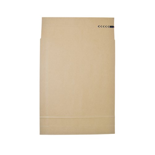 JD66443 | Ideal for mailing bulky items such as catalogues, reports and brochures, these E-Green mailer envelopes feature a 80mm gusset. Made from 120gsm Kraft paper, the easy to open mailers are waterproof and feature a return strip as well as a peel and seal closure for a quick, strong seal. Supplied in a pack of 200 envelopes, each measuring 450mm x 350mm.