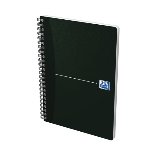 Oxford Card Cover Wirebound Notebook A5 Black (5 Pack) 100103627 | JD66568 | Hamelin