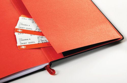 Black n' Red Casebound Hardback Notebook Ruled A4 Black 400038675 - Hamelin - JD812000 - McArdle Computer and Office Supplies