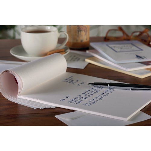 Basildon Bond White Writing Pad 178 x 229mm 40 Sheets (10 Pack) 100103860