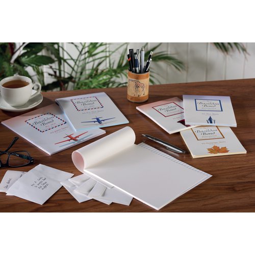 Basildon Bond White Writing Pad 178 x 229mm 40 Sheets (10 Pack) 100103860