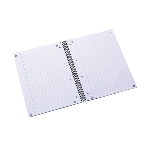 This Oxford My Notes notebook contains 200 pages of 90gsm Optik paper, which is ruled with a margin for neat note-taking. The pages are also perforated for easy removal. The notebook is wirebound, allowing it to lie flat for ease of use, with a sturdy backboard for support. This pack contains 3 A4 notebooks.