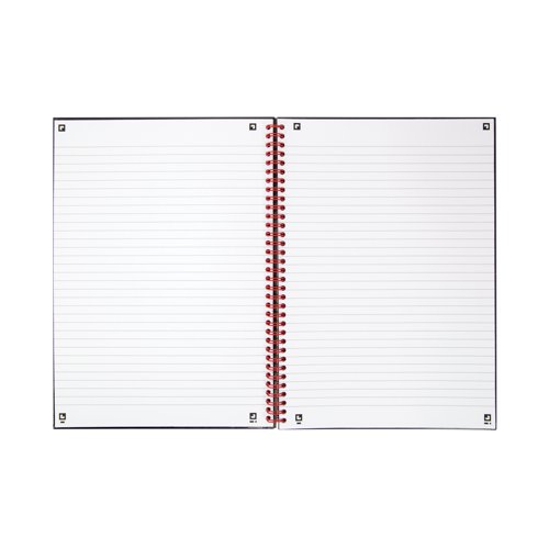 Black n' Red Wirebound Ruled Perforated Hardback Notebook A4 (Pack of 5) 100102248 - Hamelin - JDB79019 - McArdle Computer and Office Supplies