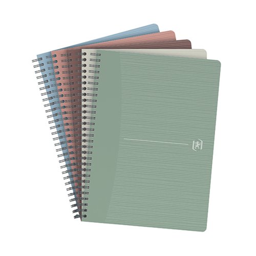 Oxford My Style Wirebound Notebook 180 Pages A5 Assorted Pack Of 5 400154142