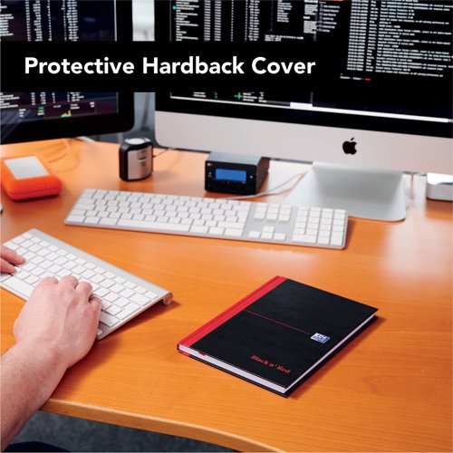 Black n' Red Casebound Hardback Notebook 192 Pages A5 (Pack of 5) 100080459