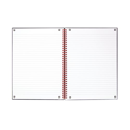Black n' Red Wirebound Ruled Hardback Notebook 140 Pages A4 (Pack of 5) 100080173 - Hamelin - JDF96645 - McArdle Computer and Office Supplies