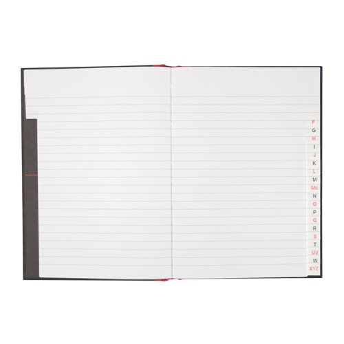 Black n' Red Casebound Hardback A-Z Notebook 192 Pages A5 (Pack of 5) 100080491