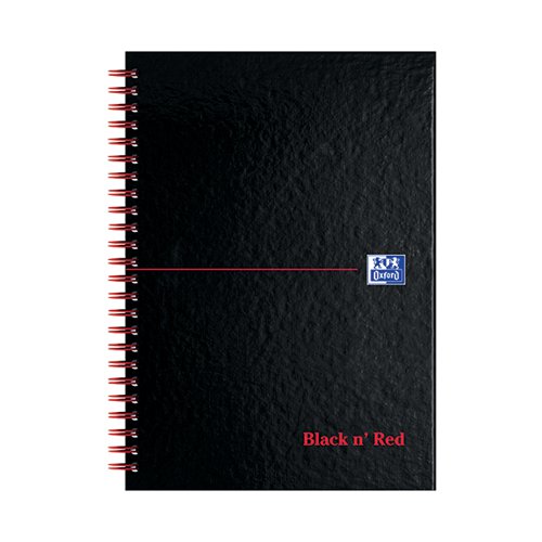 Black n' Red Wirebound A-Z Hardback Notebook A5 (Pack of 5) 100080194