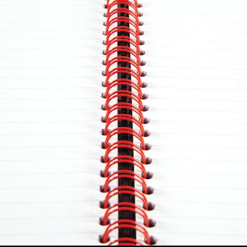 JDJ67001 Black n' Red Wirebound A-Z Hardback Notebook A5 (Pack of 5) 100080194