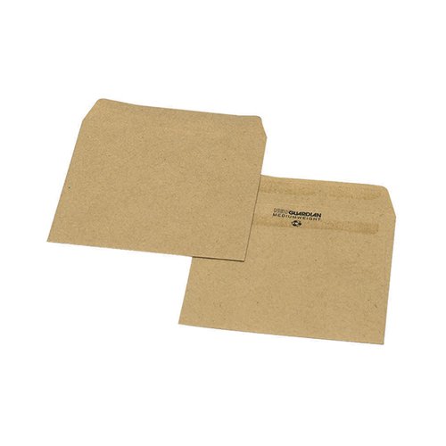 New Guardian Wage Envelopes 108x102mm Plain 125gsm Manilla Self-Seal Pack of 1000 L20219