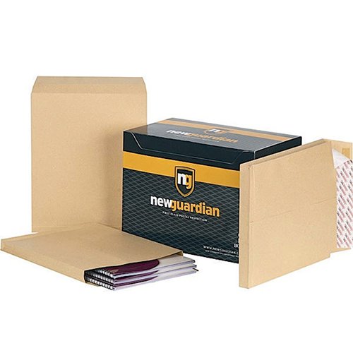 New Guardian Envelope P/Seal 381x254x25mm Manilla (Pack of 100) M27466