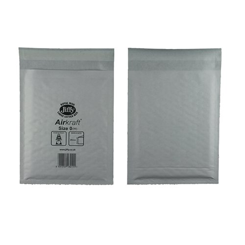 Jiffy AirKraft纸袋尺寸0 140x195mm白色(每包100个)JL-0