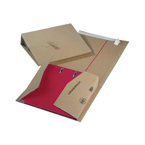 Lever Arch File Mailer Internal W320x35-80x290mm Brown [Pack 20]