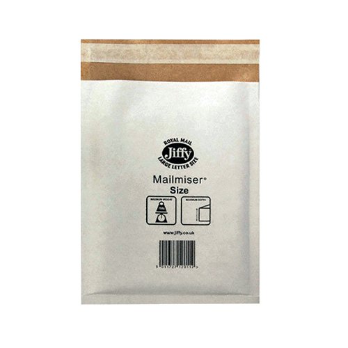 Jiffy Mailmiser Size 7 340x445mm White MM-7 (Pack of 50) JMM-WH-7