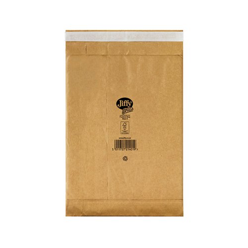 Jiffy Padded Bag Size 4 225x343mm Gold PB-4 (Pack of 100) JPB-4