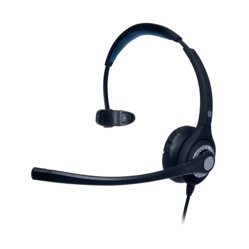 JPL 401S Professional Monaural Adjustable Headset With PLX Quick Disconnect (QD) Black JPL-401S