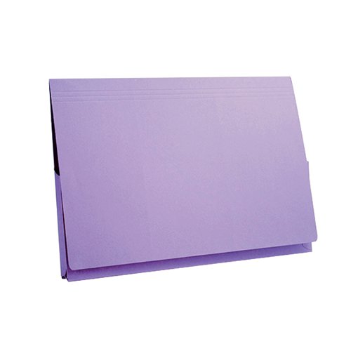 This Exacompta Guildhall legal wallet is made from premium quality 315gsm manilla and features a 35mm pocket, which can hold up to 180 sheets. Sized for legal briefs, each wallet measures 356 x 254mm (10 x 14 inches). This pack contains 50 mauve legal wallets, ideal for colour coordinated filing.