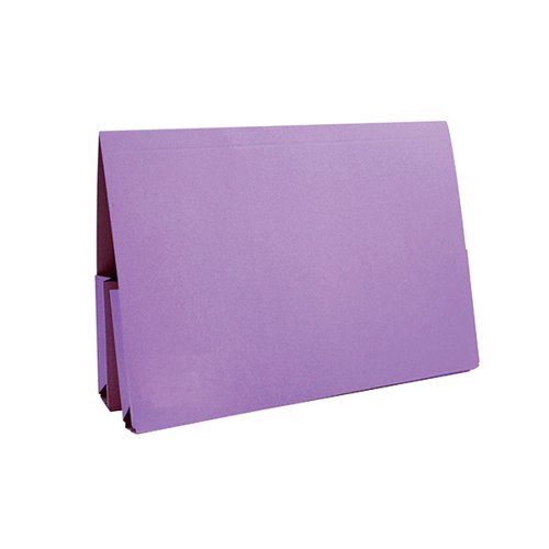 Exacompta Guildhall Double Pocket Legal Wallet Foolscap Mauve (Pack of 25) 37214