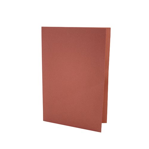 These environmentally friendly Guildhall square cut folders are made from 100% recycled, mediumweight 250gsm manilla. Suitable for filing both A4 and foolscap documents, each folder can hold up to 100 sheets of 80gsm paper. This pack contains 100 red folders.