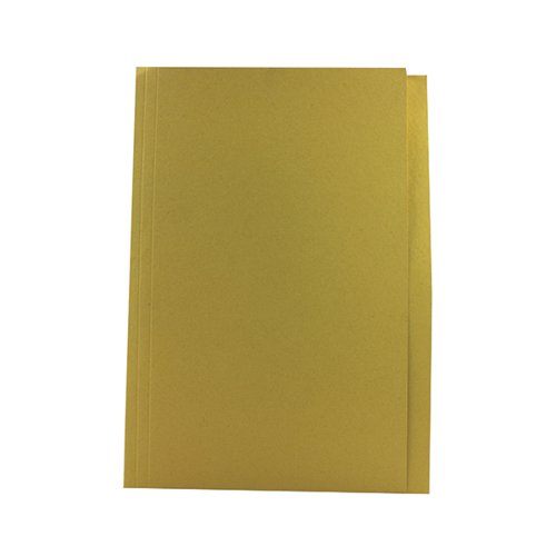 Guildhall Square Cut Folder Mediumweight Foolscap Yellow (Pack of 100) FS250-YLWZ - Exacompta - JT43209 - McArdle Computer and Office Supplies