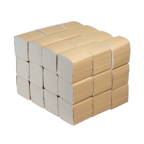 Keep your maintenance and cleaning cupboard fully stocked with this Hostess Bulk Pack Toilet Tissue. A box of 36 individually wrapped bundles of 520 good quality sheets ensure you are fully stocked and able to refill tissues quickly. Comply with health and safety regulations by ensuring tissue paper is always provided for your customers, staff and visitors. Ideal for use in bathrooms, this toilet tissue is designed for use with the Bulk Pack Toilet Tissue Dispenser 6946. Bulk pack toilet tissue is space-saving and produces less waste than more traditional toilet rolls. This toilet tissue is 100% recycled and fully biodegradable, making it kind to the environment and reducing the risk of toilet blockage.