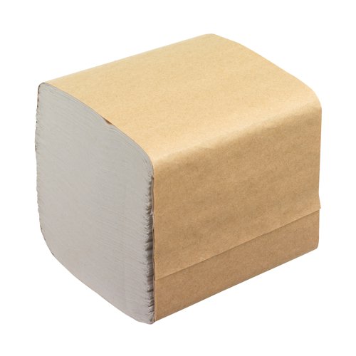 Keep your maintenance and cleaning cupboard fully stocked with this Hostess Bulk Pack Toilet Tissue. A box of 36 individually wrapped bundles of 520 good quality sheets ensure you are fully stocked and able to refill tissues quickly. Comply with health and safety regulations by ensuring tissue paper is always provided for your customers, staff and visitors. Ideal for use in bathrooms, this toilet tissue is designed for use with the Bulk Pack Toilet Tissue Dispenser 6946. Bulk pack toilet tissue is space-saving and produces less waste than more traditional toilet rolls. This toilet tissue is 100% recycled and fully biodegradable, making it kind to the environment and reducing the risk of toilet blockage.