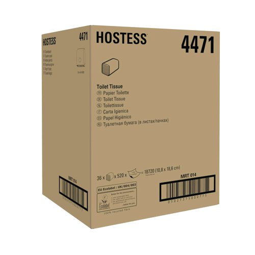 Hostess Bulk Pack Toilet Tissue 520 Sheets (Pack of 36) 4471
