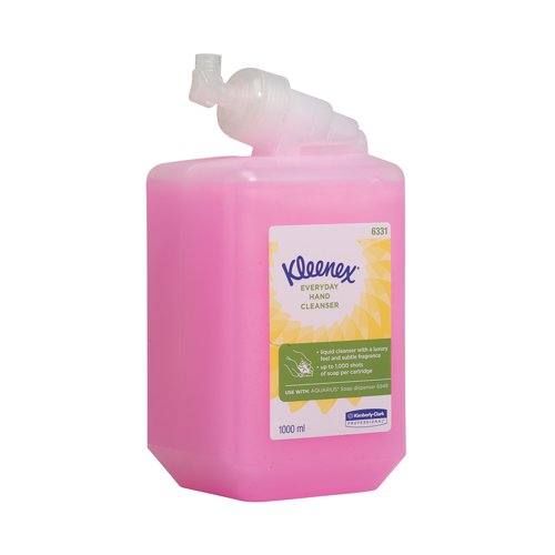 Kleenex Everyday Use Hand Soap Refill 1 Litre (Pack of 6) 6331 KC00416