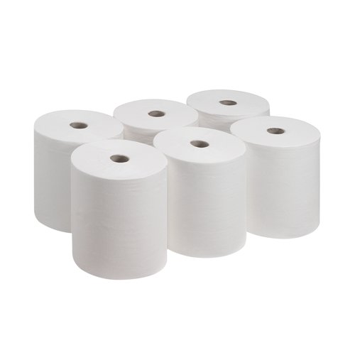 Kleenex 2-Ply Ultra Hand Towel Roll 130m White (Pack of 6) 6765 Kimberly-Clark
