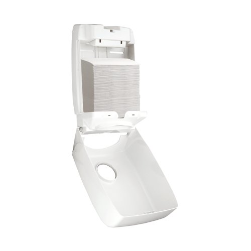 KC01197 Aquarius Folded Hand Towel Dispenser White 6945