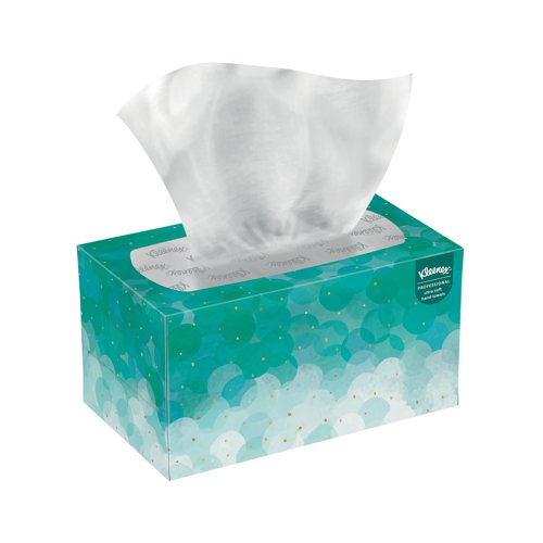 KC01703 | These Kleenex Ultra Soft Pop-Up Hand Towels are gentle on skin, ideal for use in any home or workplace. They are hygienically dispensed one tissue at a time and come in a splash resistant box protects, which protects unused towels from contamination. There are 70 towels per box and the packaging is finished with an attractive contemporary design to create a professional looking image. This pack contains 18 boxes.