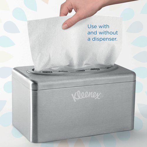 These Kleenex Ultra Soft Pop-Up Hand Towels are gentle on skin, ideal for use in any home or workplace. They are hygienically dispensed one tissue at a time and come in a splash resistant box protects, which protects unused towels from contamination. There are 70 towels per box and the packaging is finished with an attractive contemporary design to create a professional looking image. This pack contains 18 boxes.