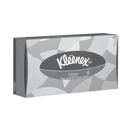These Kleenex 2-Ply Tissues are soft and delicate, ideal for use on the face. Supplied in a handy cube cardboard dispenser, these tissues are interleaved to give smooth retrieval from the box. This pack contains 21 boxes, each with 100 tissues.