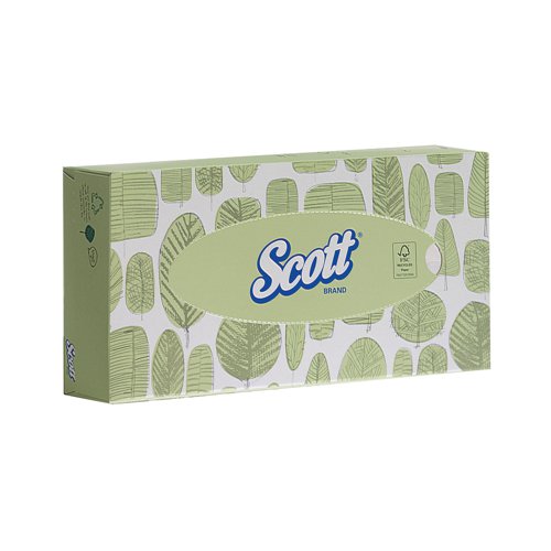 Scott Facial Tissues Box 100 Sheets (Pack of 21) 8837 - Kimberly-Clark - KC02632 - McArdle Computer and Office Supplies