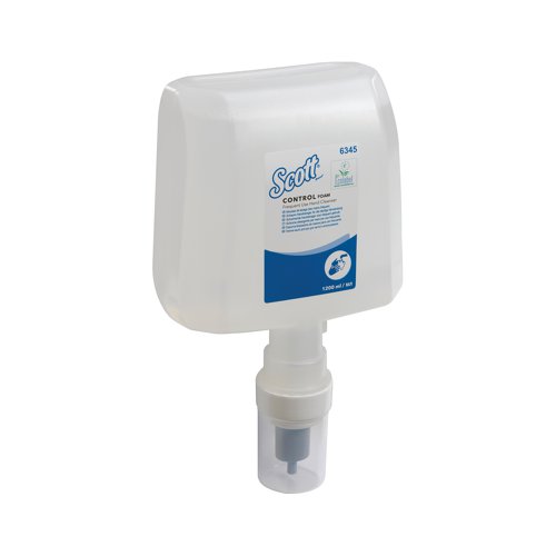 These hygienically sealed foam soap refills with integrated pump promote workplace hygiene, with a new clean nozzle each time the handwash refill is changed. Each refill provides up to 1,748 shots per cartridge. Suitable for frequent hand washing, the hand soap is free of colour and fragrance and is enriched with moisturising and hydrating ingredients. This gentle foam hand soap lathers and rinses quicker than a liquid commercial hand wash, saving time and conserving water. Designed for quick and easy installation with a simple push and click. When the foaming hand wash refill cassette is empty, it can be compressed to conserve space and is fully recyclable once the pump is removed. Compatible with the Kimberly-Clark Professional ICON touchless automatic dispensing systems and Kimberly Clark electronic soap dispensers. This pack contains four cassettes of 1.2 litres (4.8 Litres in total).