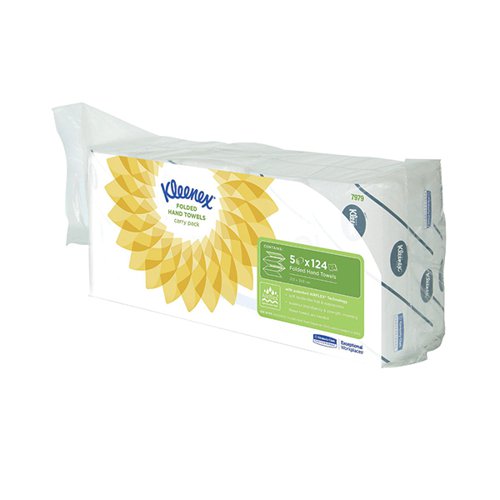 Kleenex 2-Ply Ultra Hand Towel 124 Sheets (Pack of 5) 7979