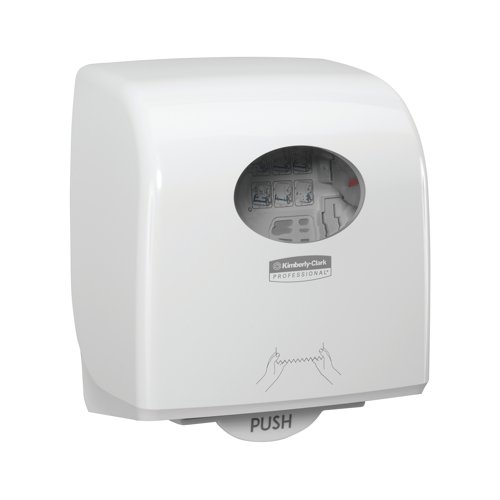 Aquarius Slimroll Rolled Hand Towel Dispenser White 7955 - KC03862