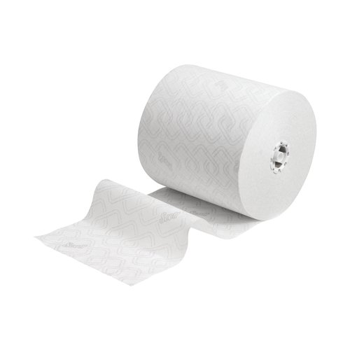 Scott Essential Rolled Paper Hand Towels 1 Ply 350m White (Pack of 6) 6691 Kimberly-Clark