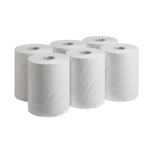 Scott Essential Slimroll Hand Towel Roll White 190m (Pack of 6) 6695 Kimberly-Clark