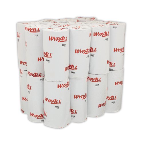 Suitable for food contact, these Wypall L10 Wipers offer enough strength and absorbency to clean up most spills with ease. Made from 100% recycled fibres, they have a durable 1-ply thickness.
