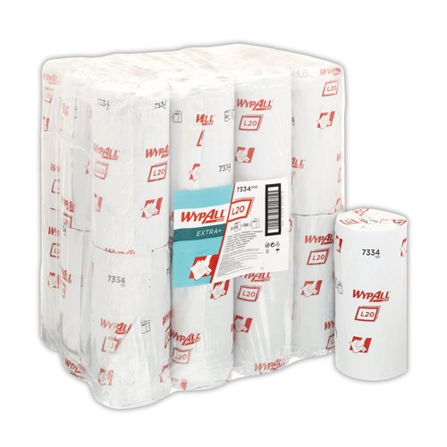 Wypall L20 Extra Small Roll Wipers (Pack of 24) 7334 - Kimberly-Clark - KC05196 - McArdle Computer and Office Supplies