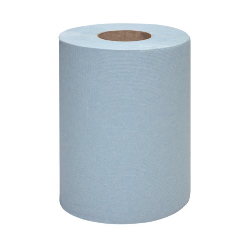 WypAll L10 Service and Retail Centrefeed Paper Rolls 1 Ply Blue (Pack ...