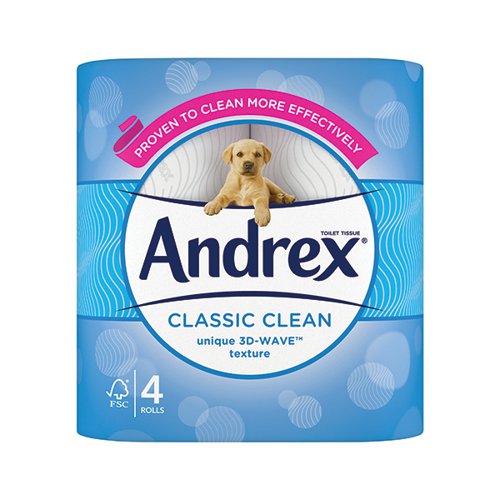 KC07133 Andrex Classic Clean Toilet Roll (Pack of 24) 4480115