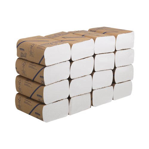 Scott Multifold Hand Towels 250 Sheet White (Pack of 16) 3749 Kimberly-Clark