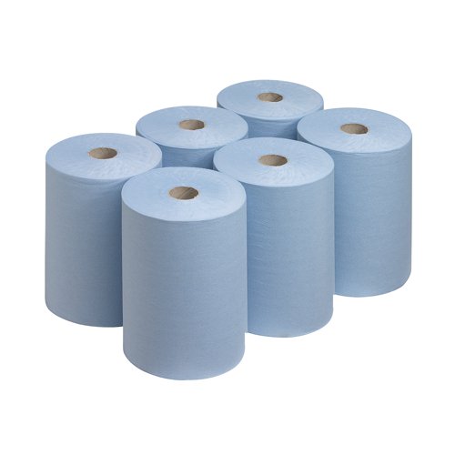 Scott Slimroll Hand Towel Roll Blue 165m (Pack of 6) 6658 Kimberly-Clark