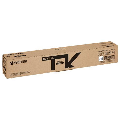KE04680 Kyocera Toner Kit for ECOSYS M8124cidn and M8130cidn Black TK8115K