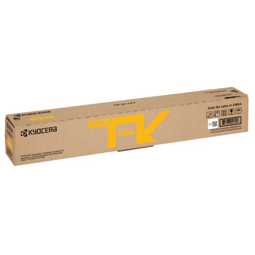 Kyocera Toner Kit for ECOSYS M8124cidn and M8130cidn Yellow TK8115Y KE04690