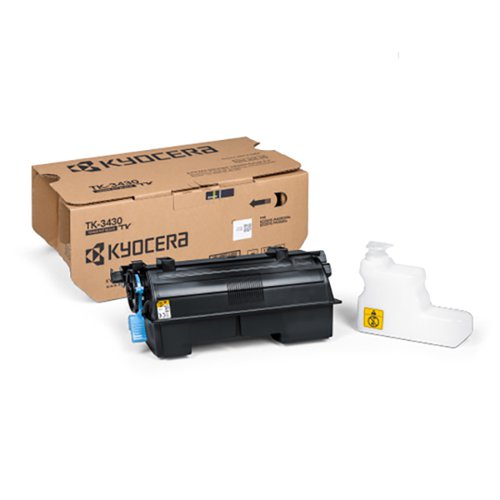 Specifically designed for use with the ECOSYS MA5500ifx, this toner is engineered with smaller particles which require less heat to fuse them to the page thus reducing energy consumption. Manufactred for sustainable and economical printing, this toner cartridge offers excellent image quality. With a print yield of 25,000 pages, this Kyocera black laser toner cartridge offers excellent value for money.